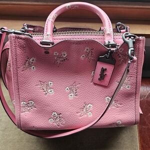 Coach Pink Floral Satchel